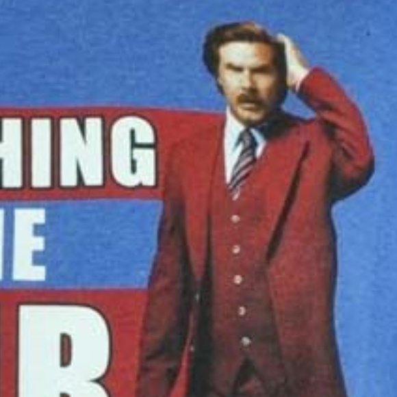new Anchorman Movie tee LARGE Ron Burgundy t-shirt Will Ferrell Comedy Funny - Picture 2 of 6